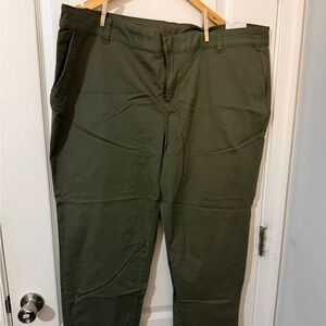 NWT Lane Bryant olive green pants size 20